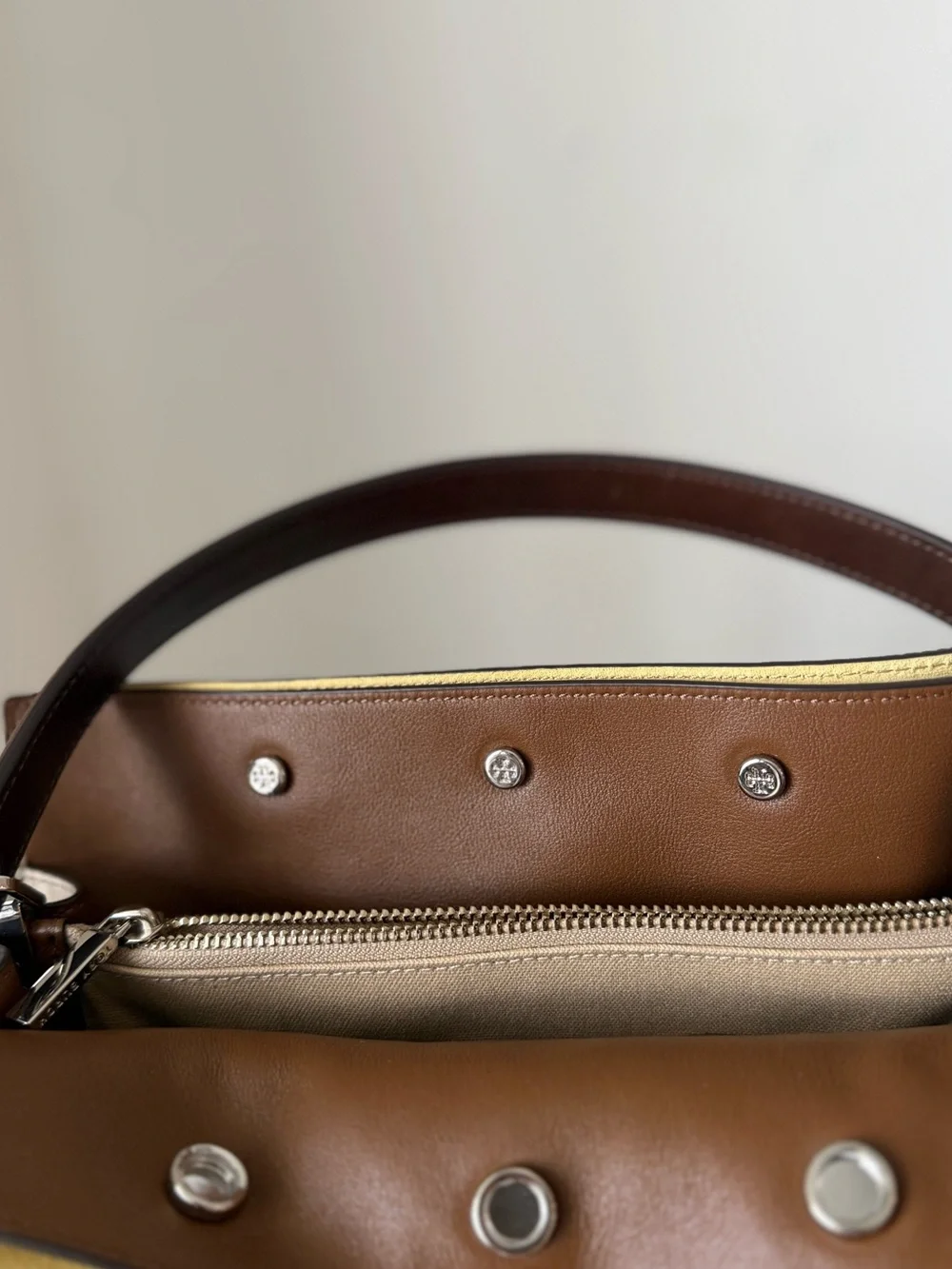 Tory Burch Small Lee Radziwill Embossed Double Bag $1,098